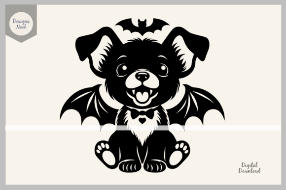 Download Vampire Puppy SVG Clipart Silhouette - Premium Bundle