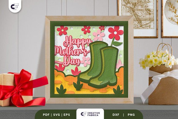 Download Floral Happy Mother's Day 3D Shadow Box - Mother's day 3d shadow box Collection